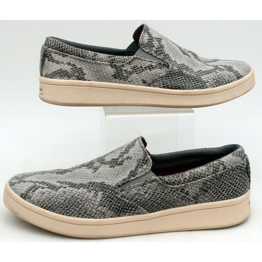 Mark Nason Los Angeles Womens 8 Grey Snakeskin Slip On Sneakers Shoes 68700 UK 5